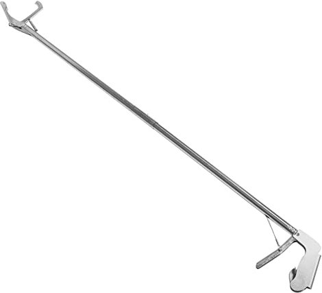 Toddmomy Edelstahl Schlangenfänger Praktisches Rutschfestes Snake Clip Tool Mit Faltbarem Design Für Sicheres Fangen Von Schlangen Für Garten Und Zoo Lang Mit Schloss