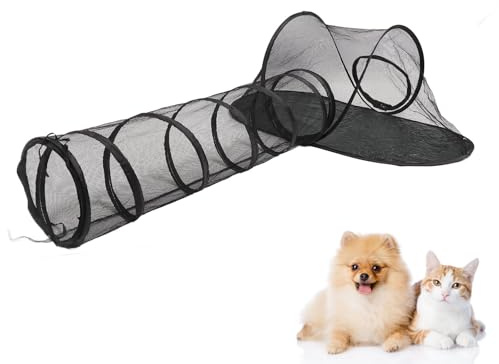 Katttält, Cat Tunnel Pet -hölje Tält Katttunnel Utomhus Andningsbar Inomhus Playpen Portable Träningstält med Bärväska för Katter och små Medelstora Djur