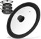 Aevcvok Tapa Universal Para Ollas, Sartenes y Sartenes,Tapa Sarten Universal Negro,Borde de Silicona Resistente al Calor, Apto para Diámetros de 24/26/28 cm