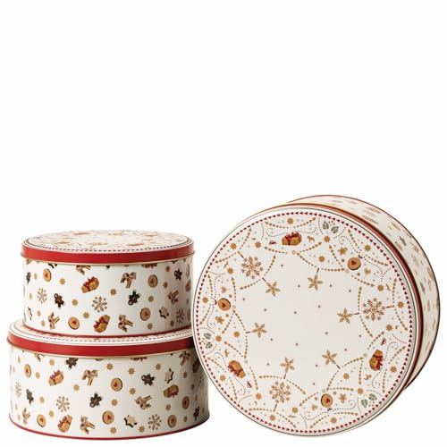 Hutschenreuther Weihnachten Christmas Love Set 3 Plätzchendosen aus Blech (17x8-20x9-22x10 cm)