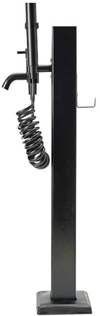 Fuente de jardín Cuadrada Vertical de Acero Inoxidable 304 - Dispensador de Agua Decorativo Tipo Columna para riego Exterior y Lavado de Autos (94,5 x 12,7 x 12,7 cm) - Diseño Moderno