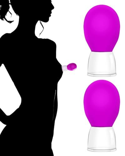 2 Pcs Nipple Suckers for Extreme Pleasure, Nipple Clamps for Beginners, BDSM Nipple Stimulation Toys for Adults