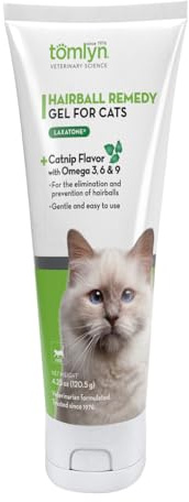 Tomlyn Laxatone Catnip-Flavored Hairball Remedy Gel for Cats, 4.25oz