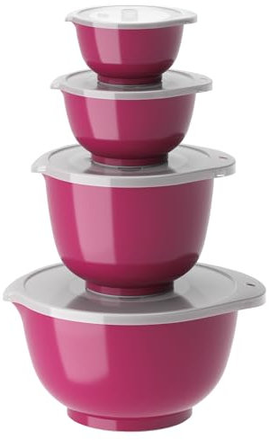 ROSTI 4er Rührschüssel-Set MARGRETHE New beetroot