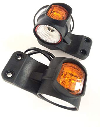 2 st. LED-konturlampor 113 x 86 x 52 mm berlock lastbil 12 V 24 V höger + vänster SET