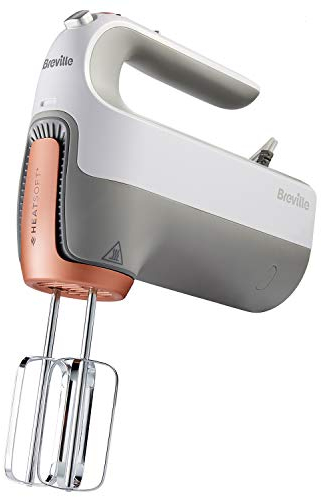 Breville Batteur Électrique avec Technologie Heatsoft, Boîte de Rangement, Fouet, Batteurs et Crochets à Pâte inclus, 7 Vitesses, Moteur 270 W