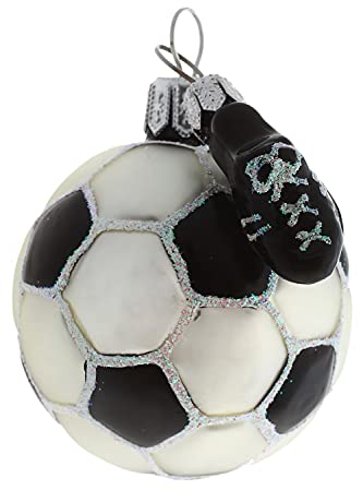 HAMBURGER WEIHNACHTSKONTOR® - Christbaumfiguren - Fußball mit Schuh