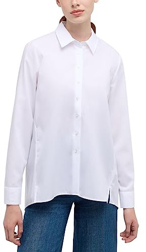 ETERNA Female Hemdbluse unifarben Loose FIT 46_D_1/1, 1/1, weiß