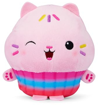 Schmidt Spiele 42800 Gabby's Dollhouse, Cakey Expression, Pink Cakey, 25 cm Plush Toy - Amazon Exclusive