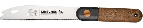 Kirschen Mini sega a taglio fine con manico in sughero (lunghezza lama 185 mm, lunghezza x altezza 320 x 35 mm, 20 denti per pollice, sega per legno, sega in plastica, sega a mano) 4430185