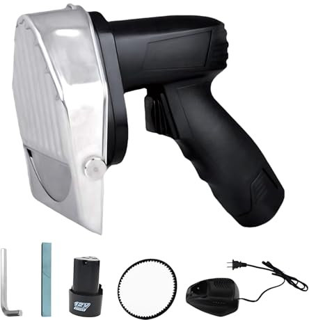 Elektrisches Schawarma Messer 80W, Türkisches Kebab Messer, Kommerzieller Gyro Schneider aus Edelstahl, Cutting Thickness Kebabmesser Einstellbar, für Präzises Schneiden von Brot, Fleisch und Käse