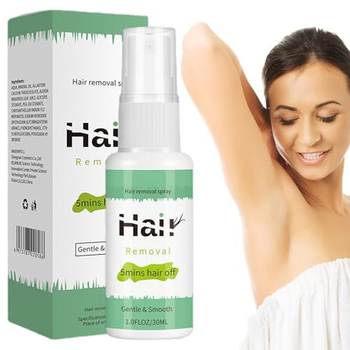 Haarentfernungsspray – Haarentferner für Männer | Haarentferner-Spray | Enthaarungscreme für Körperhaar, Schamhaare | Feuchtigkeitsspendender Haarentferner | Keine Reizung Haarentfernung |