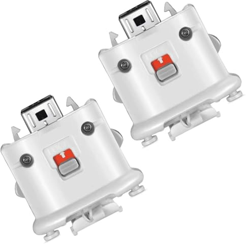 GAOHOU 2Pcs Motion Plus Adapter Motion Plus Sensor Accelerator kompatibel mit Nintendo Wii Remote Controller