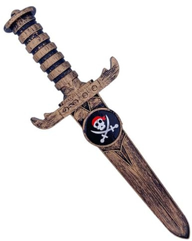 Greabuy piratkostym tillbehör dolkar leksak falsk kniv svärd inte slipa kniv svärd fotobås rekvisita kostym tillbehör