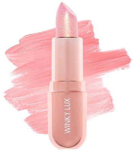 Winky Lux | Glimmer Balm | Color Changing Lipstick | pH Lip Balm | Tinted Lip Balm | Glitter Lipstick | With Vitamin E, Rose