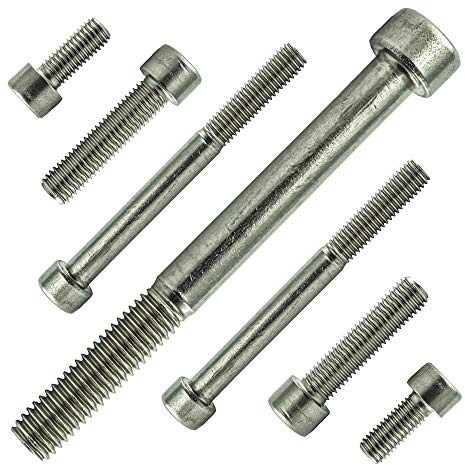 AGBERG - Viti a testa cilindrica M3 x 60 mm con esagono incassato e filettatura parziale - Viti a testa cilindrica [10 pezzi] in acciaio inossidabile A2 V2A, rostfrei - DIN 912 (ISO 4762)