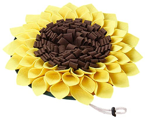 Schnüffelteppich Hund, Sonnenblume Hundespielzeug Trainingselemente Intelligenzspielzeug Für Hunde Waschbar Hunde Schnüffeltraining Füttermatte Langsames Fressen Und Stressabbau Rutschfest Futtermatte