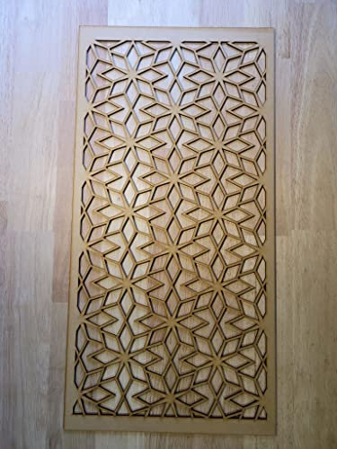 Diamond Star Screen Radiator Cabinet wall Decorative Screening-grille- Perforated MDF panel (600x300mm) 0008