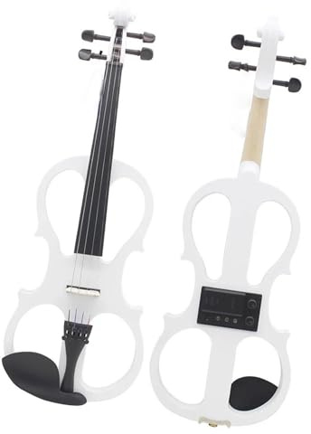 violino per principianti Professionale 4/4 Violino Elettrico Corpo In Acero Violino Silenzioso Elettro Violino Con Custodia Cavo Per Cuffie Parti Di Violino