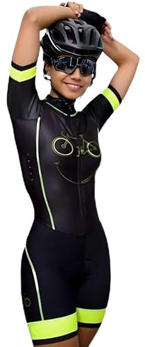 Women's Patchwork Short Sleeve Female Cycling Suit Woman Jumpsuit Cycling Clothing Triathlon Shorts XS-3XL