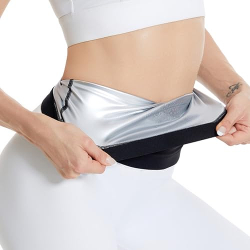 KUMSODE Ceinture de Sudation Abdominale pour Femme Minceur Gaine Amincissante Ventre Plat Invisible, Soutien du Dos Corset de Sudation pour Fitness, Yoga