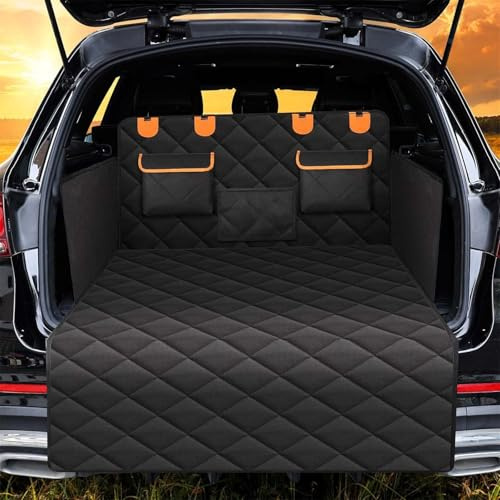 YUEDAM Telo Auto per Cani Bagagliaio per Volvo V60 2011-2024, Custodia per Baule Auto Protezione Bagagliaio Antiscivolo Impermeabile Coperta per Cani