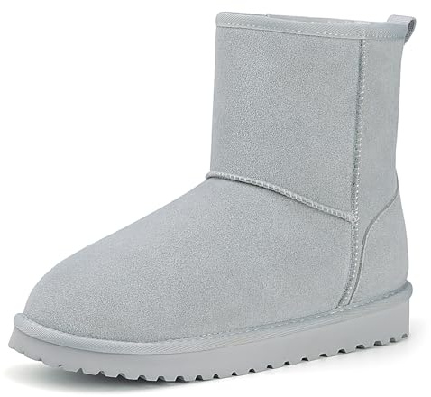 Mishansha Stivali Donna Caldo Stivali da Neve Comode Scarpe da Neve Grigio Gr.38