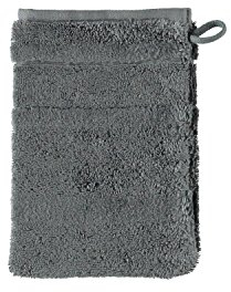 Cawö [W2] Waschhandschuh Noblesse² Uni anthrazit 16x22 cm