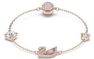 Swarovski Swan Armband, Schwan, Rosa, Roségold-Legierungsschicht