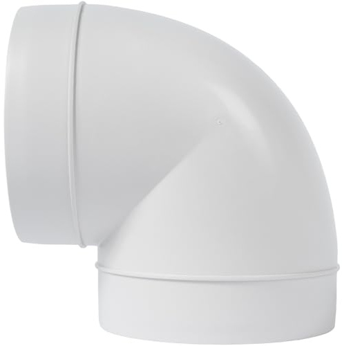 Vent Systems 12,5 cm gomito 90 gradi condotto tubo connettore flessibile tubo tondo tubo di ventilazione plastica ABS 125 mm