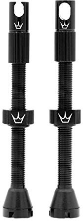 Peaty's X Chris King MK2 Válvulas Presta sin CáMara - Válvulas con Llave de Radio y Extractor de NúCleo, Compatible con Insertos y Bicicletas de Montaña y Carretera, Aluminio 7075-60mm, Negro
