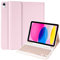CC Store Teclado para iPad 10 Generación 2022/11 Generación A16 2025 (10.9/11 Pulgada), QWERTY Español Ñ, Bluetooth Magnéticamente ​con Soporte para lápiz​ Funda Teclado para iPad 10/11 Gen, Rosa