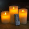 flintronic Candele LED, 3 pezzi Candela a LED con Telecomando, 10/12.5/15CM Candele Senza Fiamma Tremolante con Telecomando e Funzione Timer per Compleanno/Festa/Matrimonio/Hotel