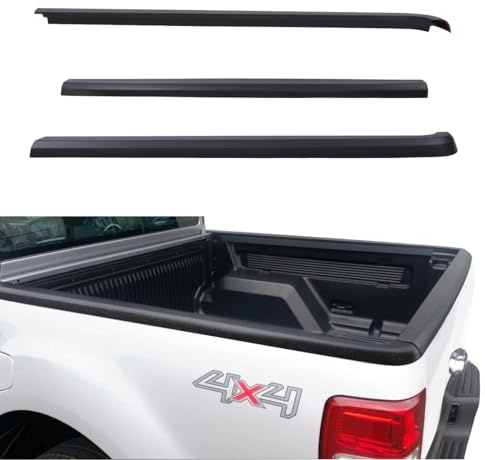 JHCHAN Heckklappenschutz Ladekantenschutz 3-teilig für Ford Ranger Doppelkabine 2012-2022 Wildtrak Raptor Limited Stormtrak Wolftrak Thunder 4-Türer