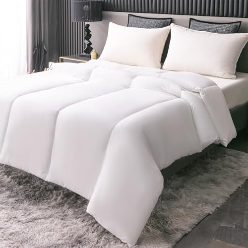 ED LINEN SUPER King Duvet 4.5 Tog Summer Quilt – Lightweight Cooling Comforter for Night Sweats Hypoallergenic Breathable & Machine Washable Comforter