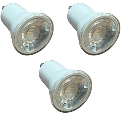 A2ZWORLD 3 Pezzi Lampadine Led Mini GU10 35mm, Bianco Caldo 3000K, Led PAR11, MR11 220V 4W 360LM, Angolo Luce Stretta 38°, Diametro 35mm Altezza 42mm