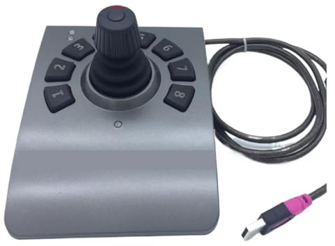 DIKAMAN Joystick, Teclado industrial con ratón 3D, 71 M, joystick de tres ejes, caja control, teclado USB, instrumento medición
