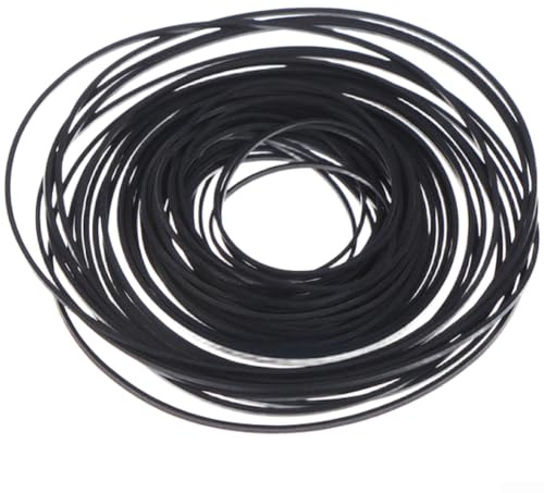Correas de transmisión de goma de 45 a 130 mm, sección cuadrada para grabadora Walkman, reproductor de DVD, correa de repuesto para tocadiscos, paquete de varios tamaños