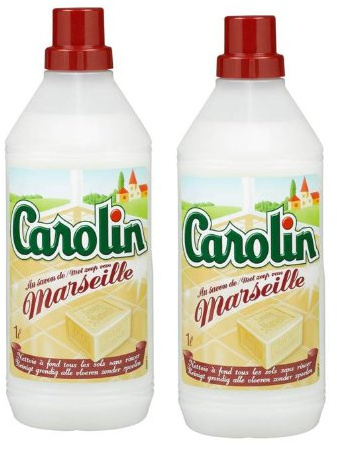 Carolin - Nettoyant Sols - Savon de Marseille - 1 L - Lot de 2
