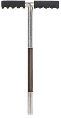 Wakects Soil Sampler Sonda 51 cm, Sonda per Campionamento del Suolo in Acciaio Inox, T-Style Manico, Sampler per Sonda da Suolo per Mazze da