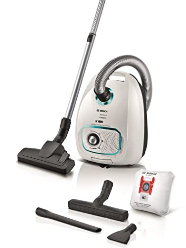 Bosch - Aspiradora con Bolsa, Serie 4, Bolsa XL de 4 l, Radio de acción de 10m, Filtro higiénico HEPA, Negro, BGB38BA3T