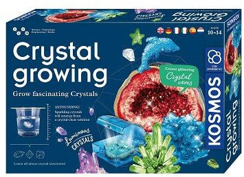 KOSMOS 617387 - Juego Completo de Cristales para Cultivar Cristales fascinantes, Cofre del Tesoro, decoración, Caja de experimentos, niños a Partir de 10 – 14 años, Instrucciones en Varios Idiomas