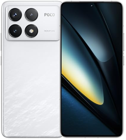 Xiaomi Poco F6 Pro Smartphone, 12 GB + 512 GB Snapdragon 8 + Gen 2, batteria 5000 mAh (bianco)