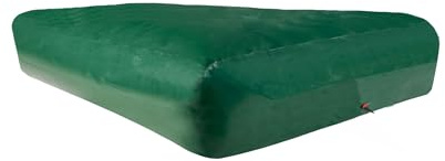 WERKA PRO - Cuve Citerne Souple 8000 litres en PVC 7mm, Résistante Aux Intempéries et À La Corrosion, avec Vanne 1/4 de Tour 1,5'' et Entrée d'eau 1'', Couleur Verte, Taille 4 x 2 x 1 M.