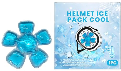Tuxxjzm Sombreros de hielo para migrañas, paquete frío de gel, casco reutilizable, suave, portátil, calmante, cómodo, congelador, para hinchazón de tensión, calambres posparto, deportes