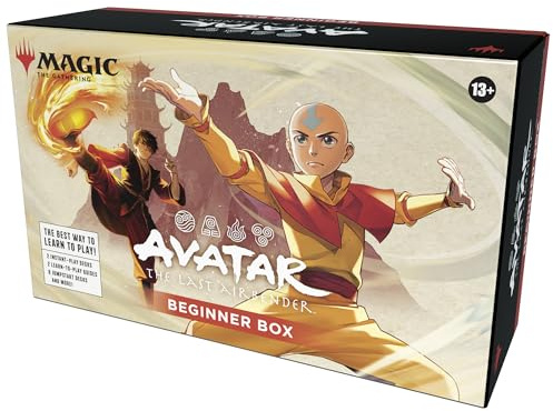 Magic: The Gathering | Avatar: The Last Airbender Beginner Box | 2-Player Card Game | Includes 2 Tutorial Decks, 8 Themed Half-Decks, 2 Playboards, 2 Spindowns, and More