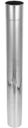 OFFSCH Tuyau de Cheminée en Acier Inoxydable 60 MM X 50 CM Conduit de Poêle Rallonge Coupe-Vent Tube d'Évacuation pour Poêle à Bois Accessoire Polyvalent Camping et Chauffage