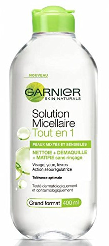 Garnier Solution micellaire tout en 1 peaux mixtes et sensibles - Le flacon de 400ml