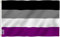 ANLEY Fly Breeze 3x5 Fuß Asexuelle Pride-Flagge - Lebendige Farbe und Fade Proof - Leinwandkopf und doppelt genäht - Asexuelle Pride-Flagge mit Messingösen 3 x 5 Ft