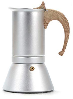 BAIYA Caffettiera Acciaio Inox,Moka Express Caffettiera,Caffettiera Italiana,Caffettiera Pressofiltro (150ML)